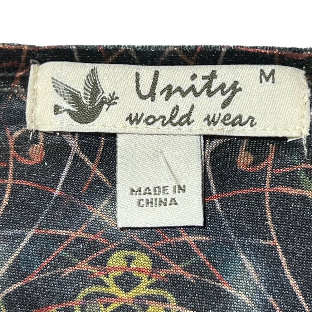 NWT Velvet Tunic Top Boho V-Neck Elastic Waist Scalloped Sequin Sparkles Med - Picture 7 of 16